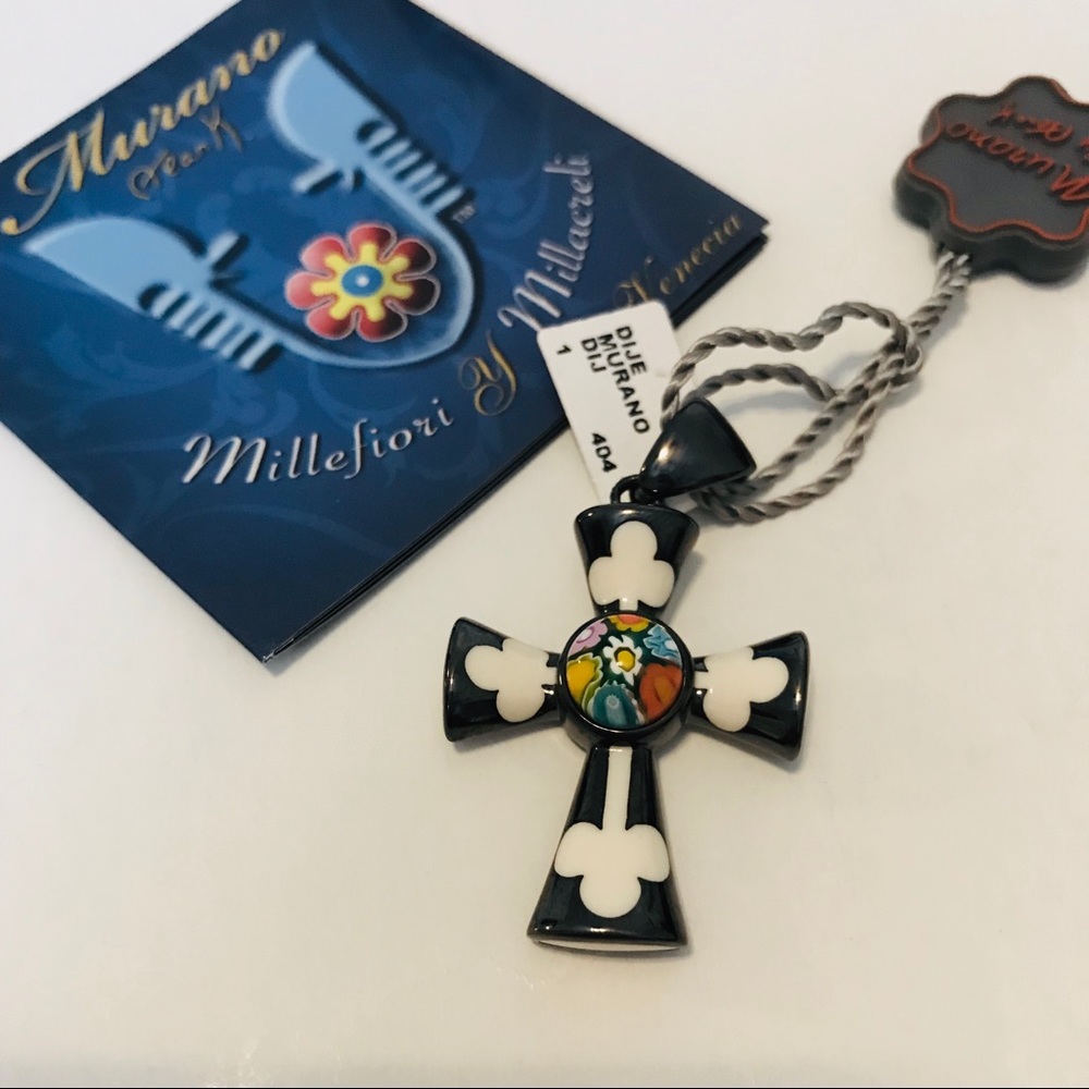 Alan K. Millefiori Cross Shape pendant - Picture 1 of 4